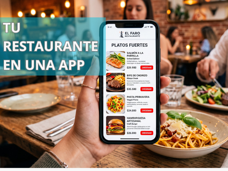 Aplicación para restaurantes, pedidos y menú digital